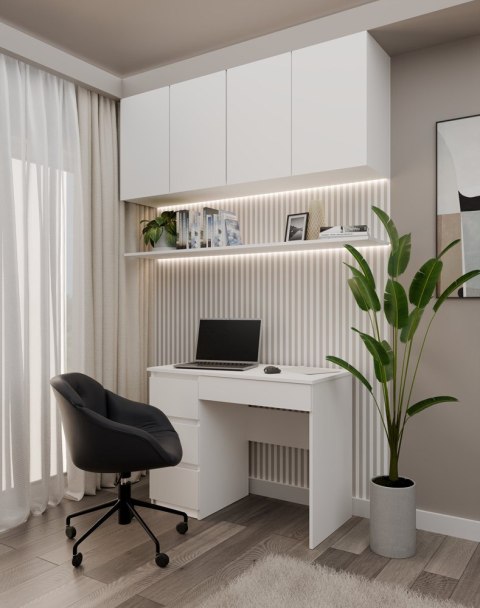 BIURKO NA LAPTOP MIJAS LEWE BIEL MAT