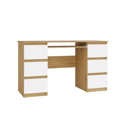 Biurko Kuba KUBA DĄB ARTISAN BIEL