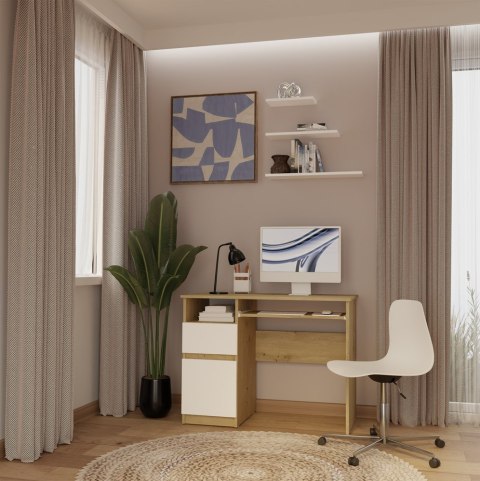 Biurko PORTO LEWE DĄB ARTISAN BIEL