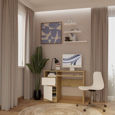 Biurko PORTO LEWE DĄB ARTISAN BIEL