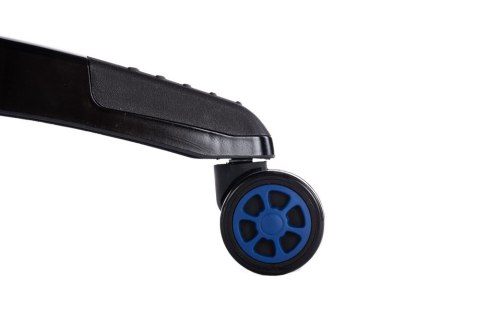 Fotel gamingowy biurowy obrotowy z regulacją krzesło komputerowe niebieski