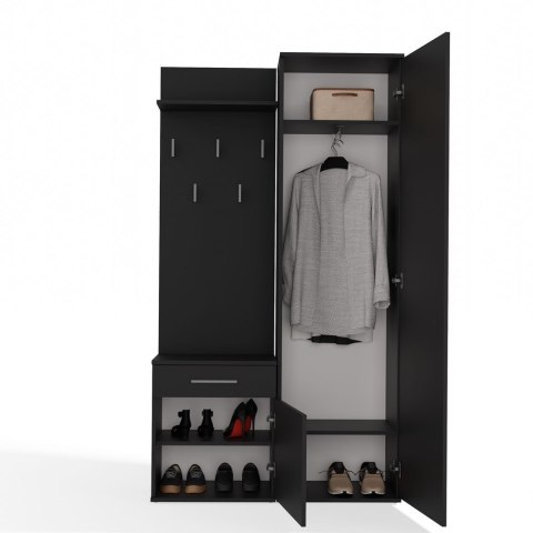 GARDEROBA DUO - CZERŃ