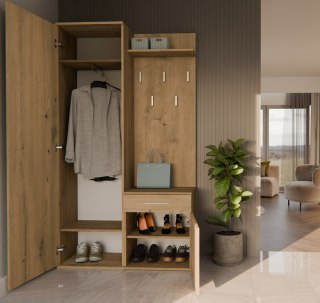 GARDEROBA DUO - DĄB ARTISAN