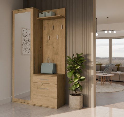GARDEROBA DUO - DĄB ARTISAN
