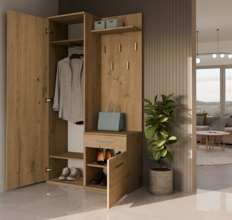 GARDEROBA DUO - DĄB ARTISAN