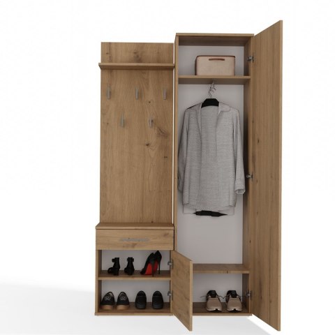 GARDEROBA DUO - DĄB ARTISAN