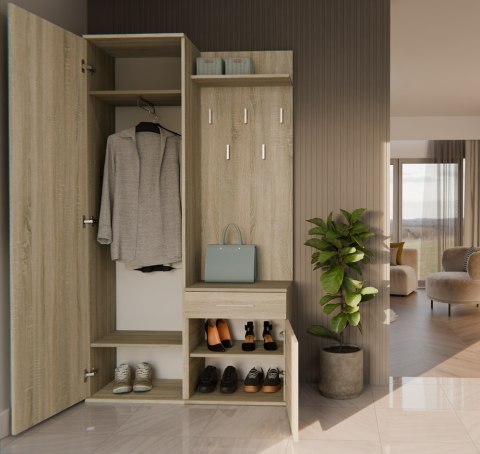 GARDEROBA DUO - DĄB SONOMA