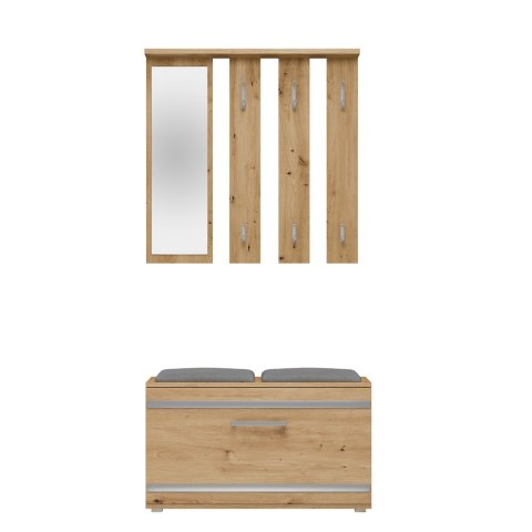 Garderoba Z Siedziskiem Szafka Na Buty Wieszak Lustro Nowoczesna Artisan