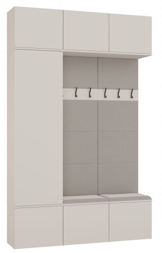 Garderoba HAGA III 1Sz2W KASZMIR BEŻ Szafa + 2x Wieszak