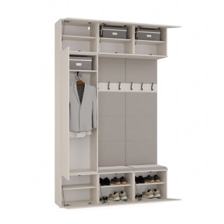 Garderoba HAGA III 1Sz2W KASZMIR BEŻ Szafa + 2x Wieszak