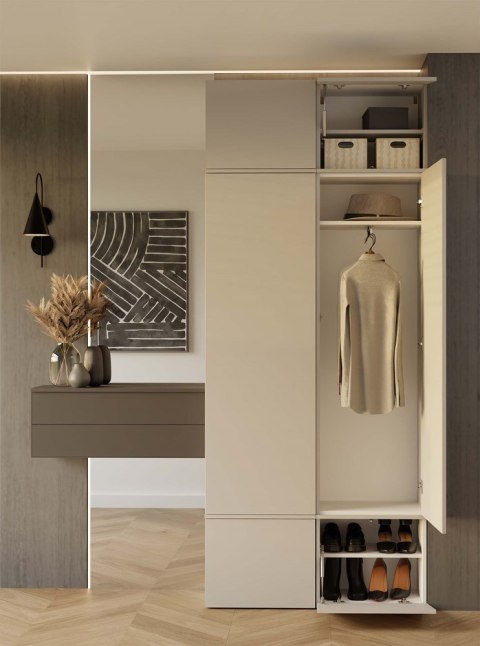 Garderoba Szafa + Wieszak HAGA II 1Sz1W KASZMIR