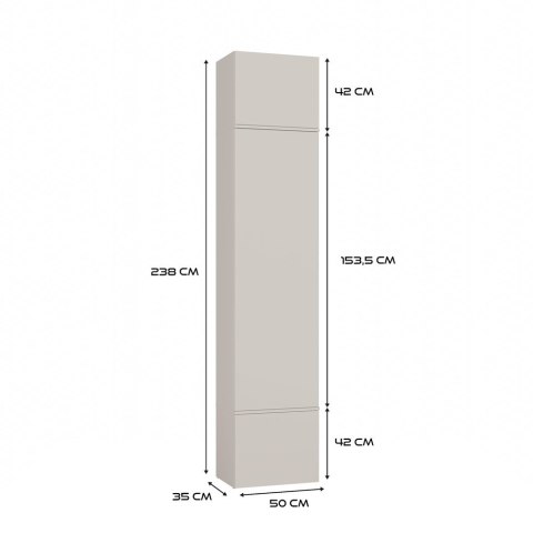 Garderoba Szafa + Wieszak HAGA II 1Sz1W KASZMIR