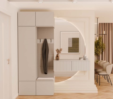 Garderoba Szafa + Wieszak HAGA II 1Sz1W KASZMIR