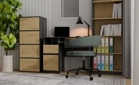 Komoda ALMA ANTRACYT DĄB ARTISAN