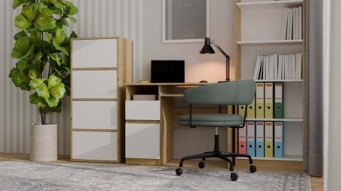 Komoda ALMA Front BIAŁY Korpus DĄB ARTISAN