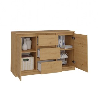 KOMODA 2D3S 120 - DĄB ARTISAN