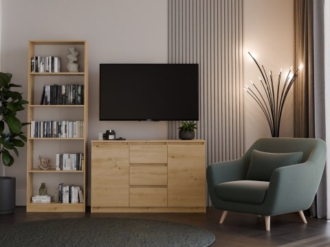 KOMODA 2D3S 120 - DĄB ARTISAN