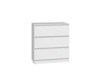 Komoda Szafka 3 Szuflady Nowoczesny Pojemny Regał Do Salonu 75x70 cm Biały