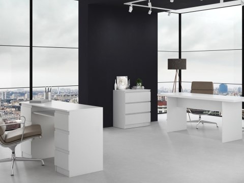 Komoda Szafka 3 Szuflady Nowoczesny Pojemny Regał Do Salonu 75x70 cm Biały