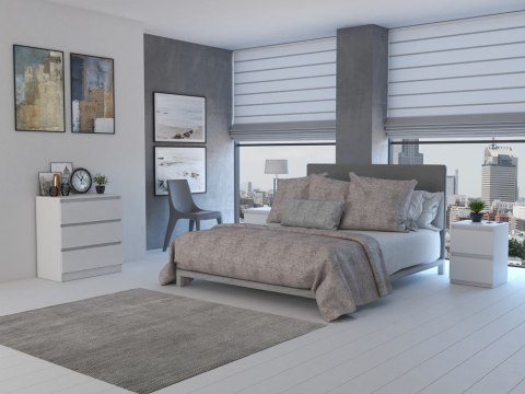 Komoda Szafka 3 Szuflady Nowoczesny Pojemny Regał Do Salonu 75x70 cm Biały