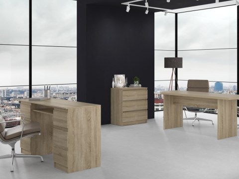 Komoda Z Szufladami Dąb Sonoma 70cm Nowoczesna Szafla do Sypialni Salonu