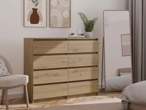 KOMODA MALWA M8 120 - DĄB ARTISAN