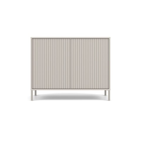 Komoda KAMARO 2D SLIM KASZMIR Lamele Front Ryflowany