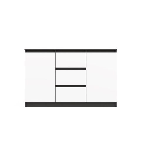 Komoda Malwa 2D3S ANTRACYT BIAŁY