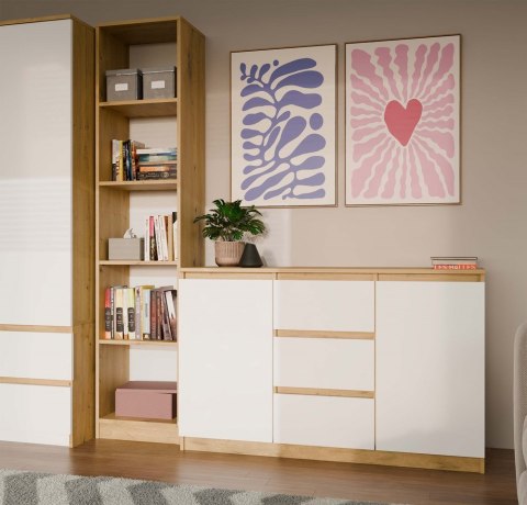Komoda Malwa 2D3S DĄB ARTISAN BIEL