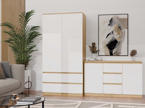 Komoda Malwa 2D3S DĄB ARTISAN BIEL