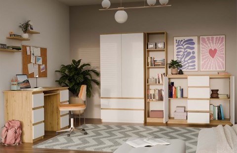 Komoda Szafka 4 Szuflady Nowoczesne Meble Do Sypialni 120x97cm Artisan Biel