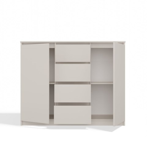 Komoda 4 Szuflady KASZMIR 120cm Szafka Regał Do Salonu Sypialni Biura