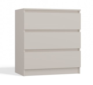 Komoda Szafka 3 Szuflady Nowoczesny Pojemny Regał Do Salonu 75x70cm Kaszmir