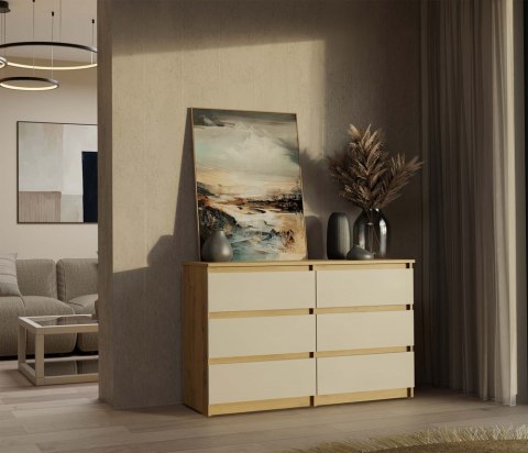 Komoda Malwa M6/120 DĄB ARTISAN KASZMIR