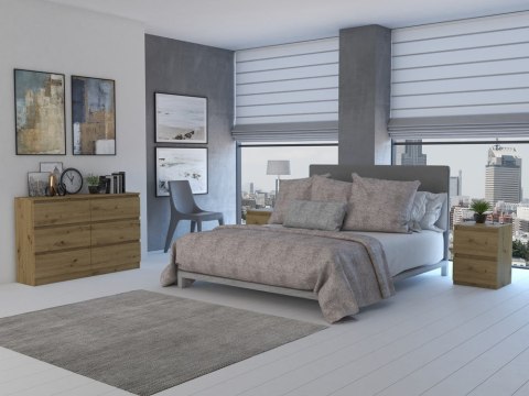 Komoda Malwa M6/120 - DĄB ARTISAN