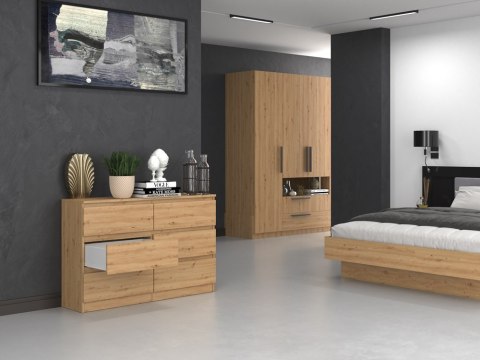 Komoda Malwa M6/120 - DĄB ARTISAN