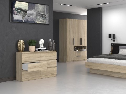 Komoda Malwa M6/120 - DĄB SONOMA