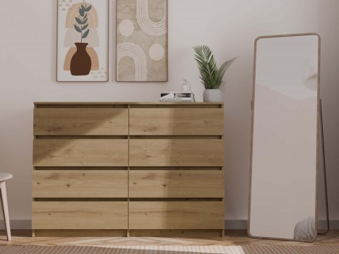 M8 MALWA KOMODA 140CM 8 SZUFLAD ARTISAN KPL