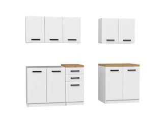 MEBLE KUCHENNE SET 200 KUCHNIA BIEL DĄB ARTISAN