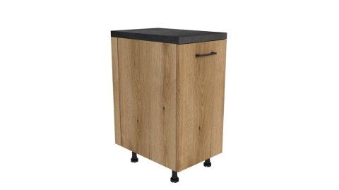 MEBLE KUCHENNE ZESTAW VARIO 240X180CM Z4 CZARNY/EVOKE BLAT DISTRICT BEZ AGD