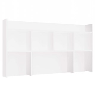Nadstawka Do Biurka Nowoczesna Na Książki 5 Półek Organizer 130 cm Biała