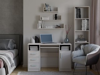 Półka Wisząca MOBI 3P Komplet 3x - Nowoczesne Półki Ścienne KASZMIR BEŻ