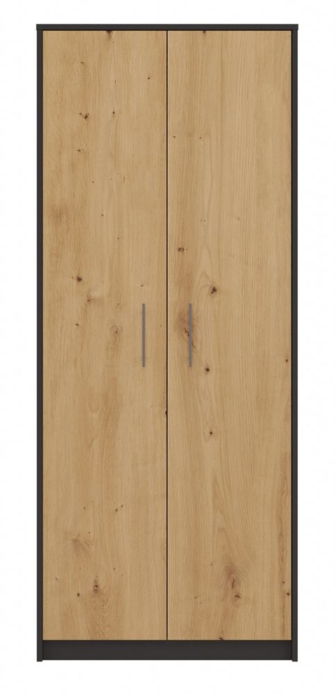 REGAŁ BIUROWY SALON BIURO DRZWI OLIV 2D ANTRACYT / DĄB ARTISAN