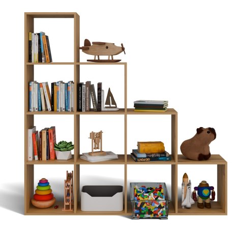 Regał Schodkowy Komorowy Półka Na Książki Ozdoby Nowoczesna Komoda Artisan