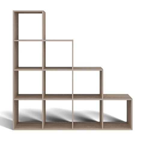 Regał Schodkowy Komorowy Półka Na Książki Ozdoby Nowoczesna Komoda Sonoma