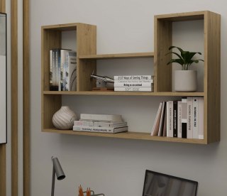 Regał Wiszący Dąb Artisan Nowoczesny Półka Na Książki Salon Sypialnia