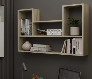 Regał Wiszący Ścienny Nowoczesny Półki Do Salonu Sypialni Dąb Sonoma