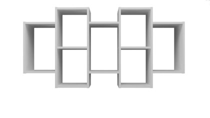 Półka Wisząca Ścienna Regał Na Książki Ozdoby Do Salonu Sypialni Biała