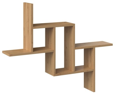 Półka Wisząca na Książki Ozdoby Regał Ścienny Salon Sypialnia Dąb Artisan