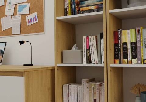 Regał 40 DĄB ARTISAN BIEL